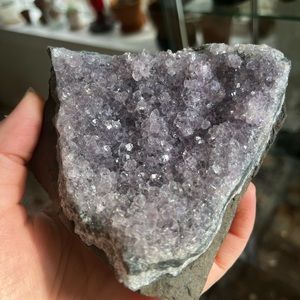 Amethyst crystal geode rock
